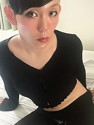 Unattractive woman desires vibrator stimulation of genitals