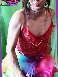 Goth Trans girl in bondage