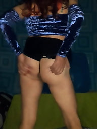 Tranny girlfriends are posing naked in public