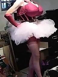 Pink tutu and red bra outfit on November 7, 2018