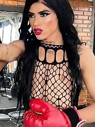 Trans sexuals like to have a cock in their mouth very much.