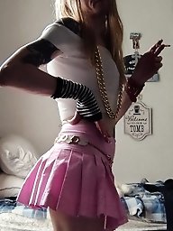 A sexy transsexual model poses for the camera to show off her beautiful body.