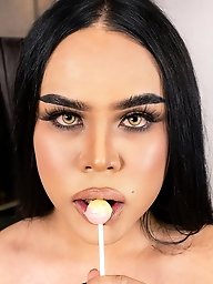 TGIRLBBW Red Lace No Secrets Nikola Unleashed