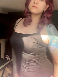 Charming shemale GF is revealing her tits