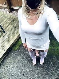 Skinny shemale prostitute is exposing her hot bum on cam